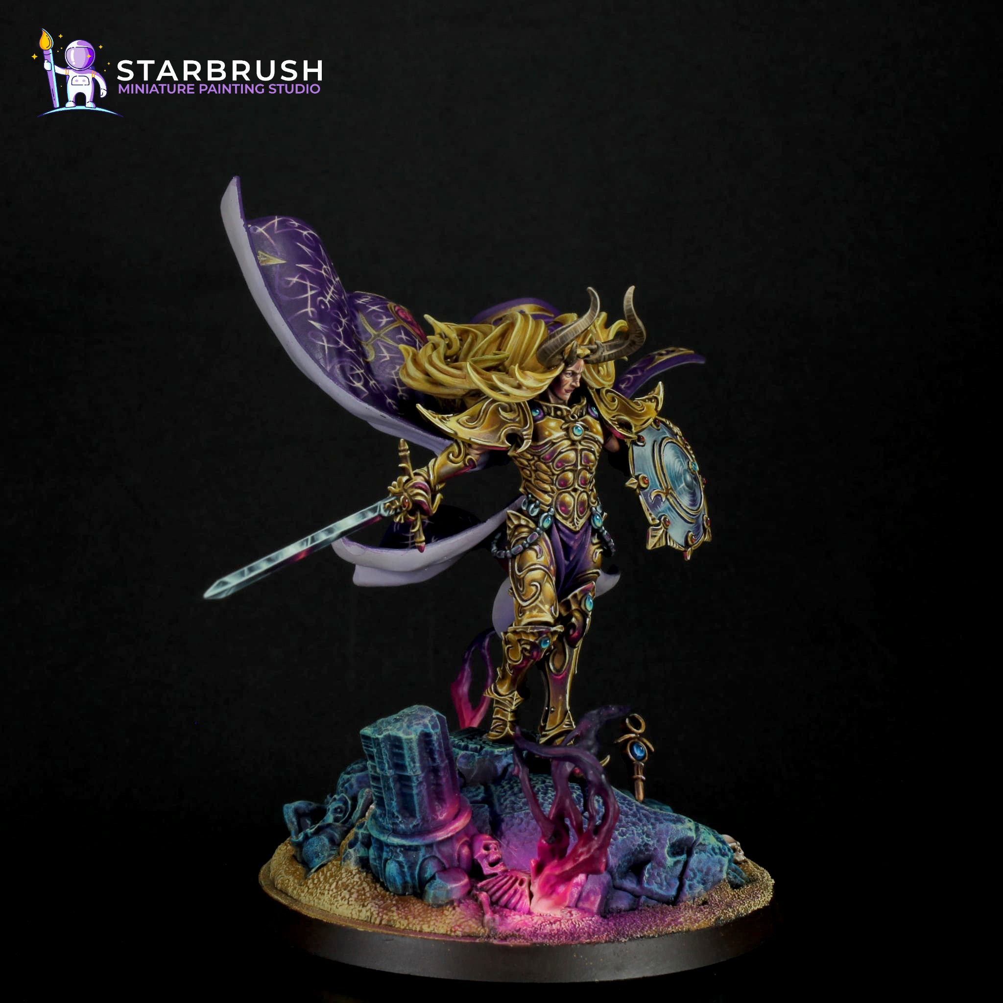 Líder del kill team pintado con freehand